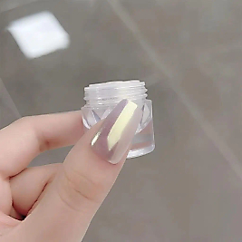 Nail Art Tırnak Süsleme İnci Tozu Sedefli Beyaz No2
