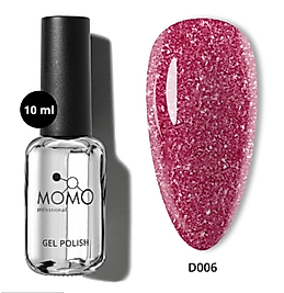 Momo Professional Disko Reflektörlü Flash Kalıcı Oje D006 Çingene Pembesi