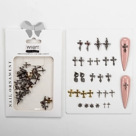 30lu Gotik Stil Metal Tırnak Süsleme Charm Nail Art Charm Taşları WN-507