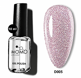 Momo Professional Disko Reflektörlü Flash Kalıcı Oje D005 Pembe