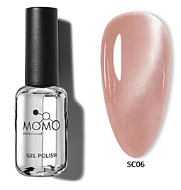 Momo Professional Kedi Gözü Kalıcı Oje Silky Cat Eye SC06 Natural Pembe