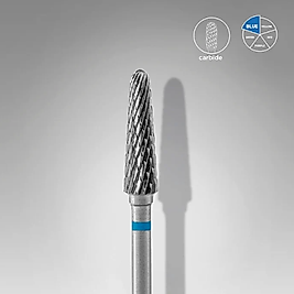STALEKS EXPERT Sert Alaşım Kesik Koni Freze Mavi 4 mm / 13 mm
