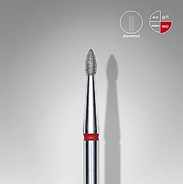 STALEKS EXPERT Elmas Freze Sivri Tomurcuk Kırmızı 1,8 mm / 4 mm