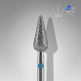 STALEKS EXPERT Elmas Freze Ucu Sivri Armut Mavi 5 mm / 12 mm