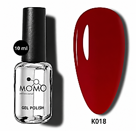 Momo Professional Kalıcı Oje K018 Yarı Şeffaf Koyu Kırmızı