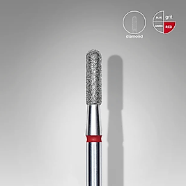 STALEKS EXPERT Elmas Freze Yuvarlak Silindir Kırmızı 2,3 mm / 8 mm