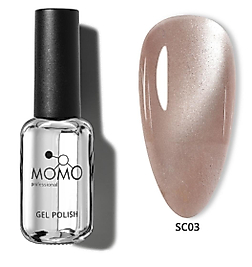Momo Professional Kedi Gözü Kalıcı Oje Silky Cat Eye SC03 Sütlü Kahve