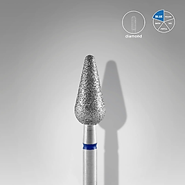 STALEKS EXPERT Elmas Freze Ucu Yuvarlak Armut Mavi 5 mm / 12 mm