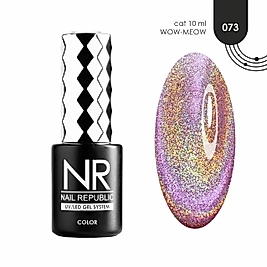 NR Nail Republic | 073 WOW Meow Holografik Kedi Gözü Efektli Kalıcı Oje 10 ml