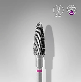STALEKS EXPERT Sert alaşım mısır freze, mor, çap 5 mm, çalışma kısmı 13 mm