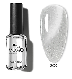 Momo Professional Kedi Gözü Kalıcı Oje Silky Cat Eye SC00 Clear