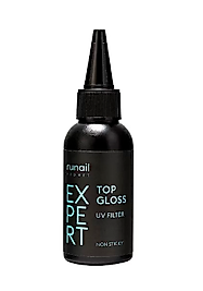 RUNAIL Expert Top Gloss UV Filtreli 50 ml | Yapışkansız Ekstra Parlak Top Coat