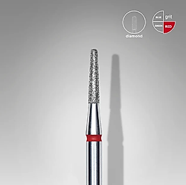 STALEKS EXPERT Elmas Freze Kesik Koni Kırmızı 1,8 mm / 8 mm