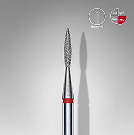 STALEKS EXPERT Elmas Freze Ucu Sivri Alev Kırmızı 1,6 mm / 8 mm