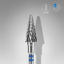 STALEKS EXPERT Solaklar İçin Sert Alaşım Koni Freze Mavi 6 mm / 14 mm