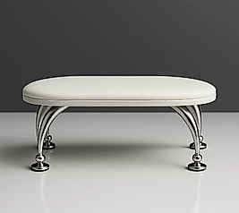 Senail Manikür Kol Dayama | Krom Ayak | Premium Model | Beyaz Tasarım