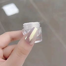 Nail Art Tırnak Süsleme İnci Tozu Sedefli Beyaz No2