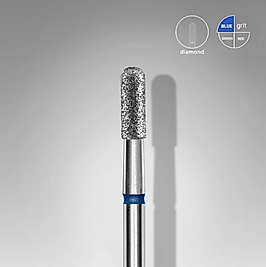 STALEKS EXPERT Elmas Freze Yuvarlak Silindir Mavi 2,3 mm / 6,5 mm
