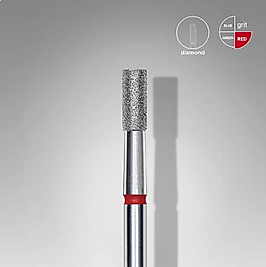 STALEKS EXPERT Elmas Freze Silindir Kırmızı 2,5 mm / 6 mm