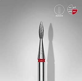 STALEKS EXPERT Elmas Freze Ucu Sivri Alev Kırmızı 1,8 mm / 8 mm