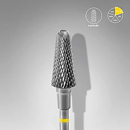 STALEKS EXPERT Sert Alaşım Kesik Koni Freze Sarı 6 mm / 14 mm