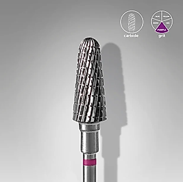 STALEKS EXPERT Sert Alaşım Kesik Koni Freze Mor 6 mm / 14 mm