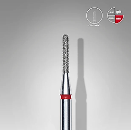 STALEKS EXPERT Elmas Freze Yuvarlak Silindir Kırmızı 1,4 mm / 8 mm