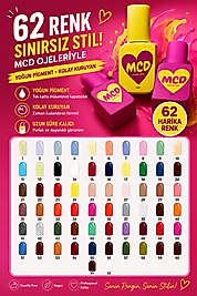 MCD 62 Renk Kalıcı Oje Seti 12 ml – TPO & HEMA Free Profesyonel Seri