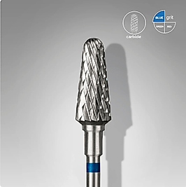 STALEKS EXPERT Sert Alaşım Kesik Koni Freze Mavi 6 mm / 14 mm