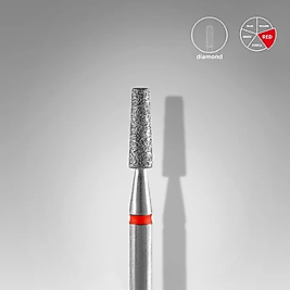 STALEKS EXPERT Elmas Freze Kesik Koni Kırmızı 2,5 mm / 8 mm