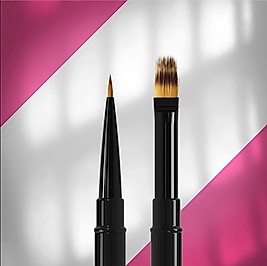STALEKS EXPERT 01/07 Çift Taraflı Fırça 7 mm Liner / 11 mm Gradyan Fırçası