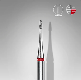 STALEKS EXPERT Elmas Freze Ucu Mini Alev Kırmızı 1 mm / 3 mm