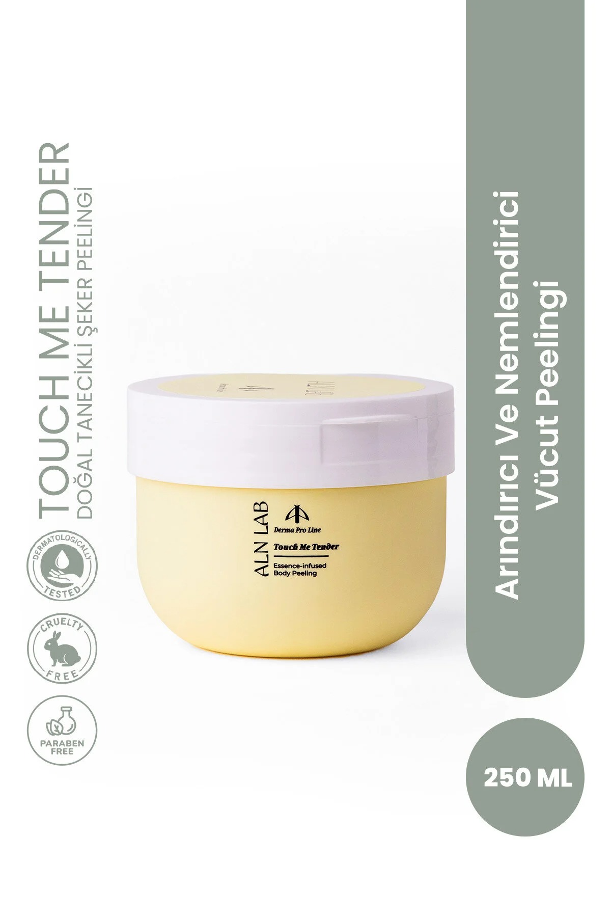 ALN LAB Peeling Scrub – Canlandırıcı Şeker Peelingi 250 Ml