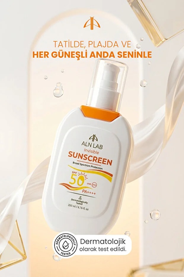 ALN LAB 50 SPF Koruyucu Vücut Güneş Kremi Geniş Spektrumlu UVA/UVB Korumalı 200 Ml