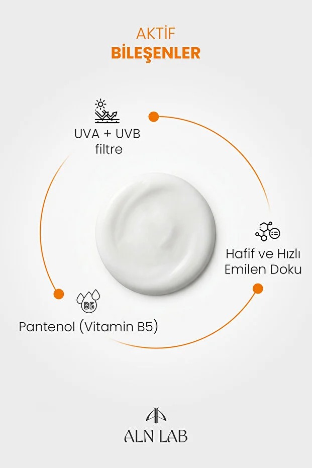 ALN LAB 50 SPF Koruyucu Vücut Güneş Kremi Geniş Spektrumlu UVA/UVB Korumalı 200 Ml