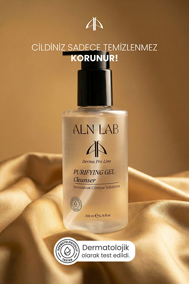 ALN LAB Gold Gel Cleanser - Hassas ve Atopik Ciltler İçin Nazik Bariyer Destekleyici Temizleme Jeli 200 ml