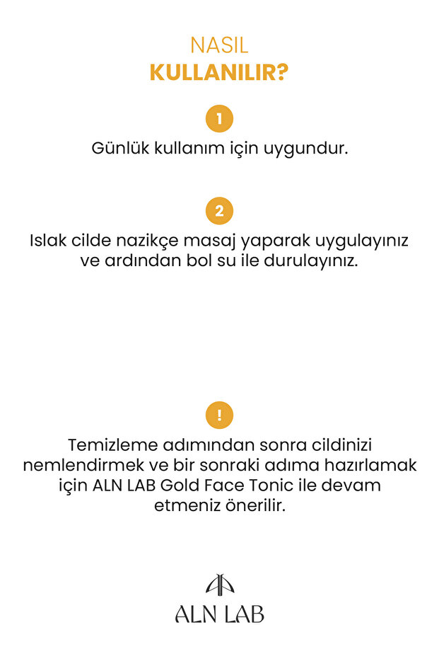 ALN LAB Gold Gel Cleanser - Hassas ve Atopik Ciltler İçin Nazik Bariyer Destekleyici Temizleme Jeli 200 ml