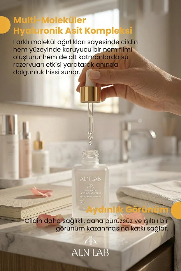 ALN LAB Anti Aging Serum- Somon DNA (PDRN) & Pro-Xylane Yaşlanma Karşıtı Onarıcı 40 ml